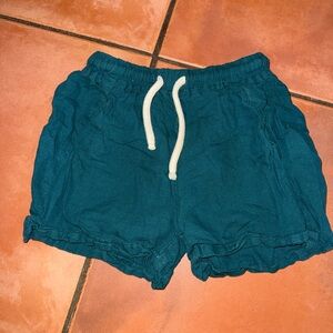 Monkind Kids Teal Shorts with Drawstring
